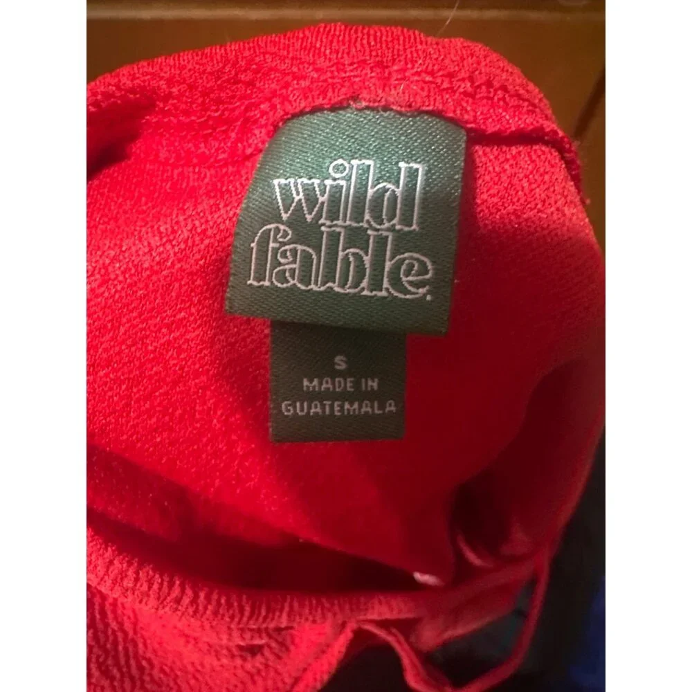 Wild Fable Apple Red Sleeveless Mini Dress With Crisscross Back Straps Size Smal - Picture 2 of 8